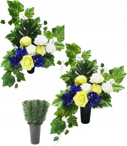 Kész Rózsaszín váza utántöltő a temetőbe Virágok