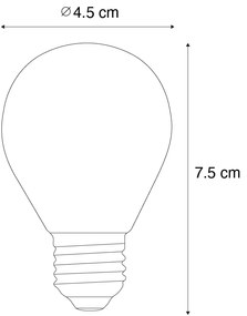5 darabos E27 dimmelhető LED Filament izzókészlet G45 átlátszó 4W 470 lm 2700K