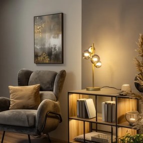 Brilagi - LED Asztali lámpa MILLA 4xG9/3W/230V arany/füstös