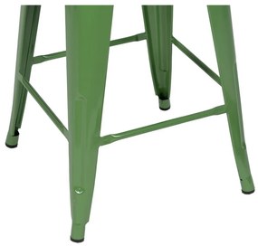 Zöld fém bárszék szett 2 db-os (ülésmagasság 61 cm) – Ixia