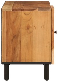 tömör akácfa TV-szekrény 80x33x46 cm