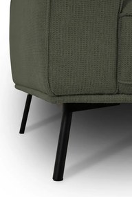 Sötétzöld zsenília sarokkanapé (jobb oldali-L alakú) Amsterdam – Scandic