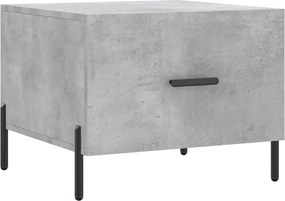 vidaXL betonszürke szerelt fa dohányzóasztal 50 x 50 x 40 cm
