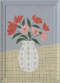 Kézzel festett keretezett-vászon kép 50x70 cm Village – Bizzotto