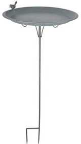 Fém leszúrható madáritató, szürke, 107 cm