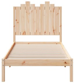 tömör fa extra hosszú ágykeret matrac nélkül 100 x 210 cm