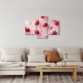 Kép - Eprek buborékokban (90x60 cm)