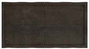 sötétbarna kezelt tömör asztallap 120x60x(2-4) cm