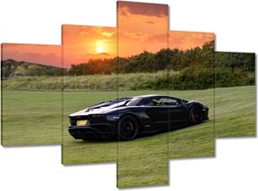 Vászonkép 100x70 Fekete sportautó