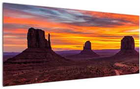 Kép - Emlékmű - völgy Arizonában (120x50 cm)