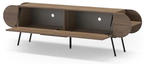 Natúr színű TV-állvány diófa dekorral 195x57 cm Saluso – Marckeric