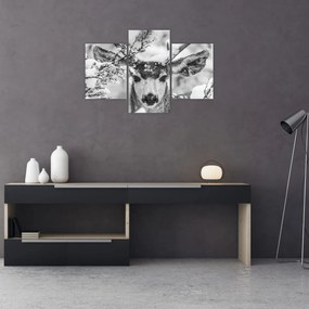 Kép - Szarvasok télen (90x60 cm)