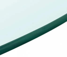 edzett üveg asztallap kerek 600 mm