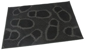 Cipőgumi tisztítószőnyeg 40 x 60 x 0,8 cm, fekete