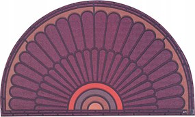 Lábtörlő gumi belső ajtó alá 75 x 45 cm félkör alakú Paw bordó