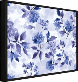 Vászonkép Fekete Keretben Virágok Absztrakt Nappali Hálószoba 40x30