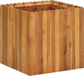 vidaXL tömör akácfa kerti magaságyás 50 x 50 x 50 cm