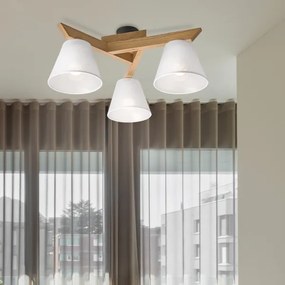 Brilagi - LED  Felületre szerelhető csillár  ANTHONY 3xE14/40W/230V tölgy/fehér