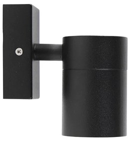 2 darabos kültéri fali lámpa készlet fekete rozsdamentes acél IP44 - Solo