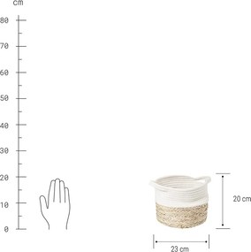 COTTON BRAID kosár, Ø 23 cm