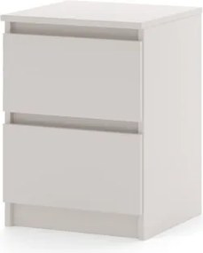 SIMPLE éjjeliszekrény 40 cm 2 fiók kasmír