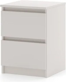 SIMPLE éjjeliszekrény 40 cm, 2 fiókos, kasmír