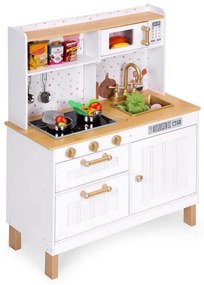 Gyermek fakonyha kiegészítőkkel, hangokkal és LED világítással