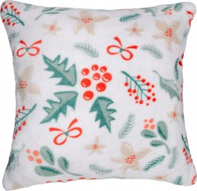 Karácsonyi párnahuzat 40x40 Winter Vibes fehér Fagyöngy puha