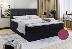 MARINOS Boxspring kárpitozott ágy, 160x200, lila