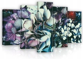 Vászonkép 100x60 Luxus virágok buja virágzat játék árnyékok színpaletta