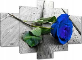 Festmények 150x105 Kék rózsa a deszkákon