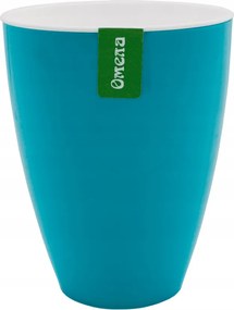 Műanyag önöntöző kaspó akvamarin d=12