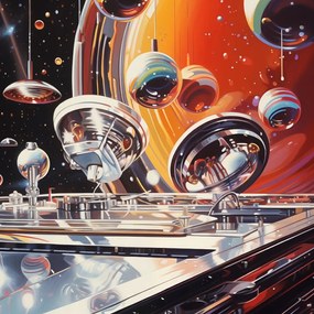 Poszter 100x100cm Gömb zenekar