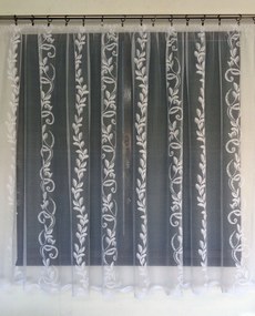 Mg Függöny jacquard 17/100 Fehér 300x160 szalaggal