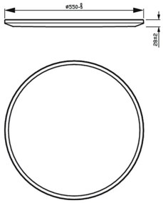 Philips - LED Dimmelhető mennyezeti lámpa SUPERSLIM SCENE SWITCH LED/36W/230V