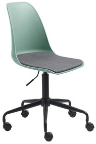 Whistler irodai szék, világoszöld PP, szürke ülőlap