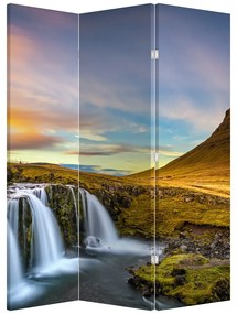 Paraván - Hegyek és vízesések Izlandon (126x170 cm)