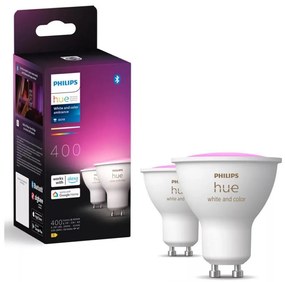 Philips KÉSZLET 2x LED RGBW Dimmelhető izzó Philips Hue WACA GU10/4,2W/230V 2000-6500K P6176