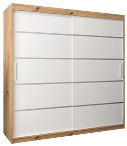 Ruhásszekrény 200 cm Verika 1 200 (artisan tölgy + fehér). 1063726