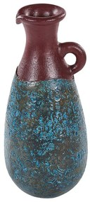 Terrakotta Dekor váza 40 Kék Barna VELIA Beliani