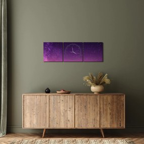 Ég képe hullócsillagokkal (órával) (90x30 cm)