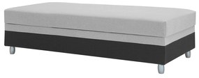 Egyszemélyes ágy 85 cm Sodak (fekete + szürke) (tárolóhellyel). 1100767