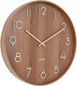 Fa falióra barna minimalista konyha nappaliba Pure