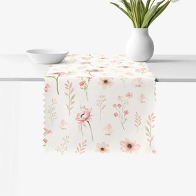 Goldea teflonbevonatú asztali futó - rózsaszín virágok 50x120 cm