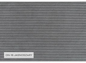 Szürke kordbársony kinyitható sarokkanapé (jobb oldali) Lofty Lilly – Miuform