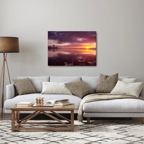 Kép - Strand naplementében (70x50 cm)