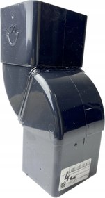 Lefolyócső 4cm Galeco páraelszívó nélkül 70x80mm grafit Bzo