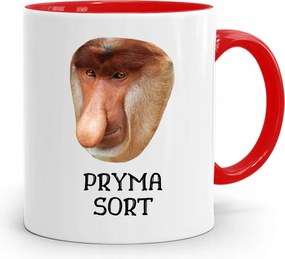 Bögre Piros Hordozó Janusz Pryma Sort Ajándék nyomott mintával