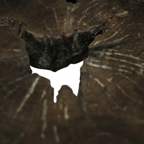 valódi tíkfa dohányzóasztal 80 x 70 x 38 cm