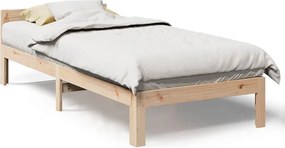 vidaXL tömör fenyő ágykeret matrac nélkül 80 x 200 cm